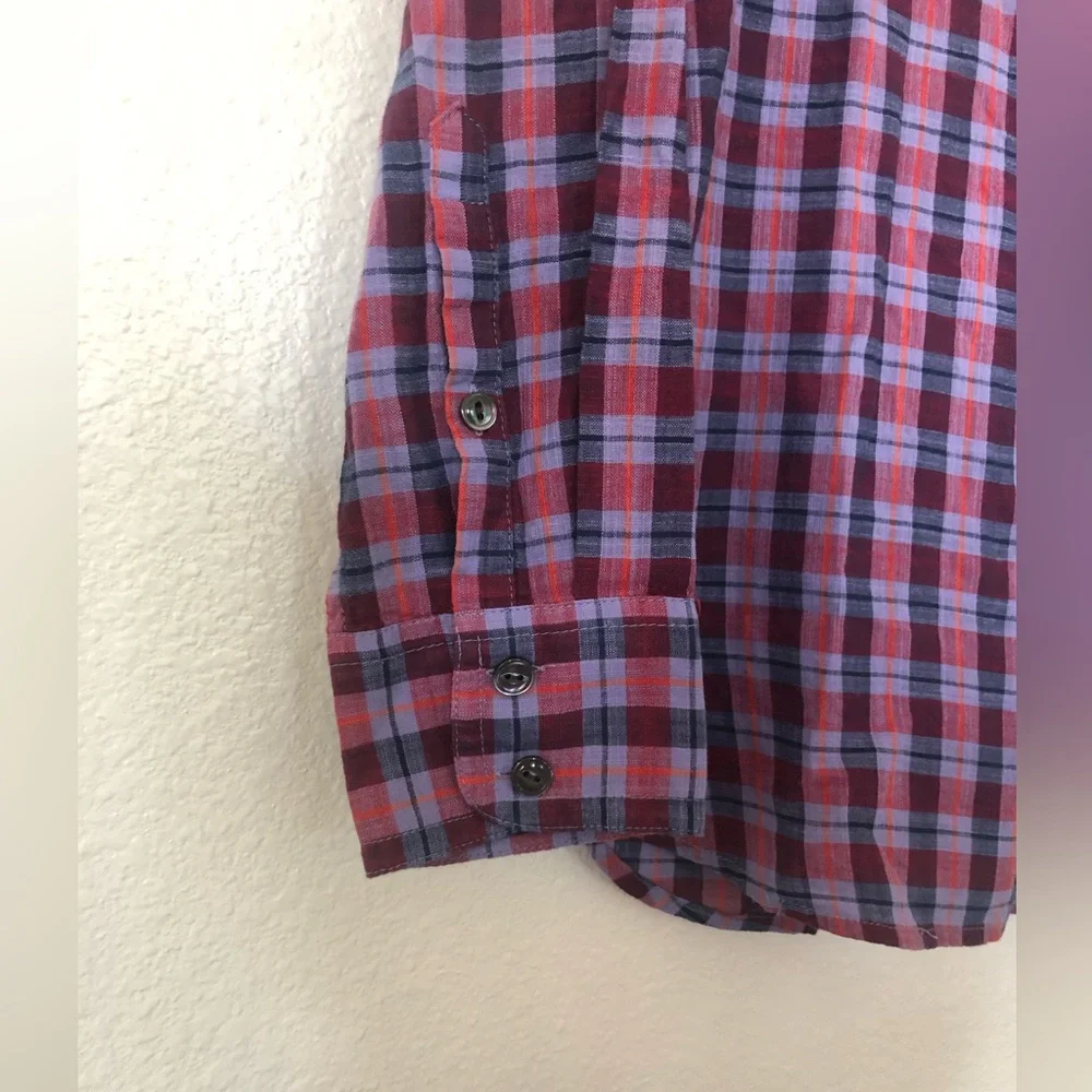 J. Crew boy’s 12 plaid 100%cotton pictures school preppy academia Harry Potter